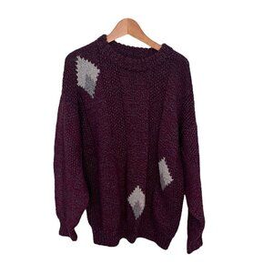 Handmade Chunky Knit Nordic Icelandic Pullover Sweater Extra Large